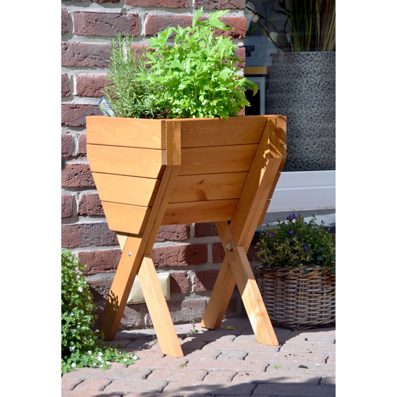 Aalayah Wood Elevated Planter