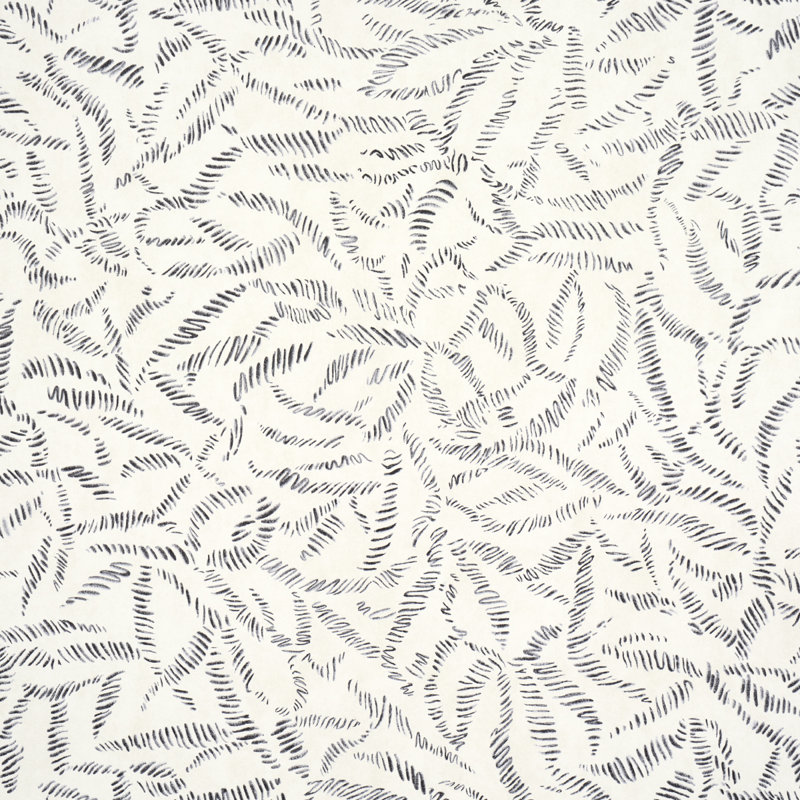 Leaf Bloom Wallpaper, Gray