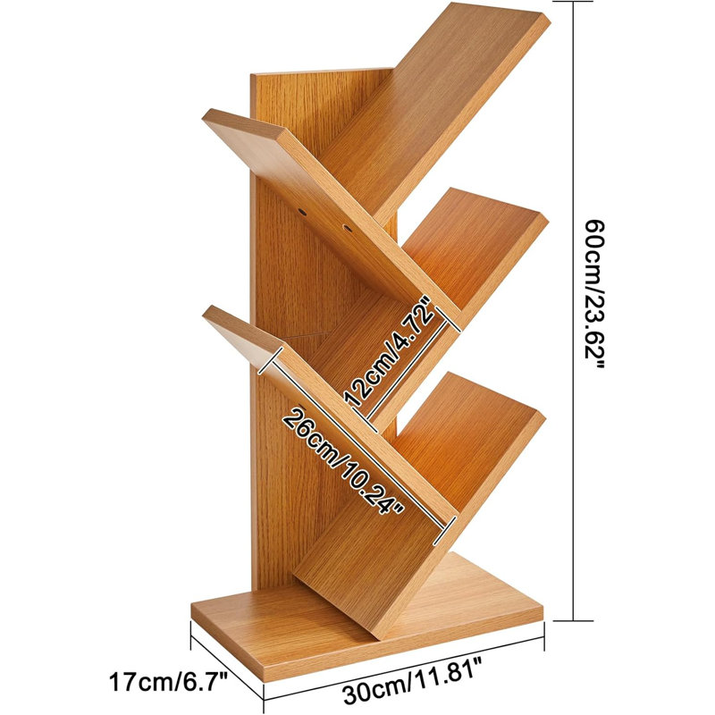 60cm H x 30cm W Bookcase, Natural