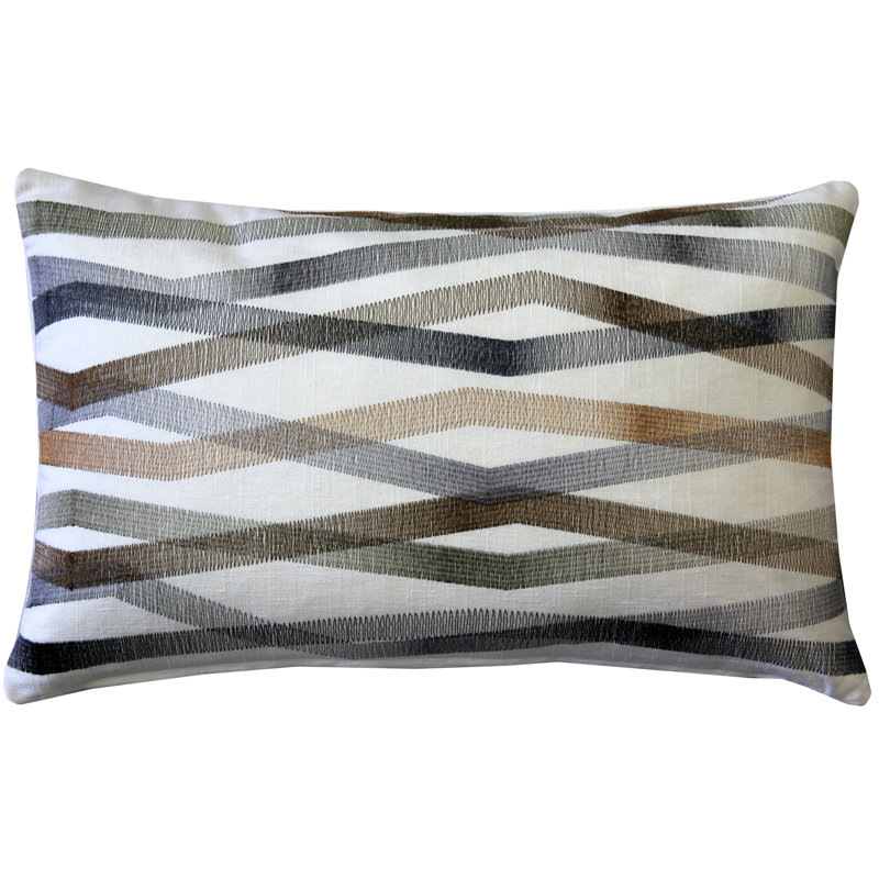  Throw Pillow, Gray/Brown