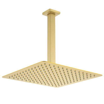 12-Inch High-Pressure Rain Shower Head With Shower Arm