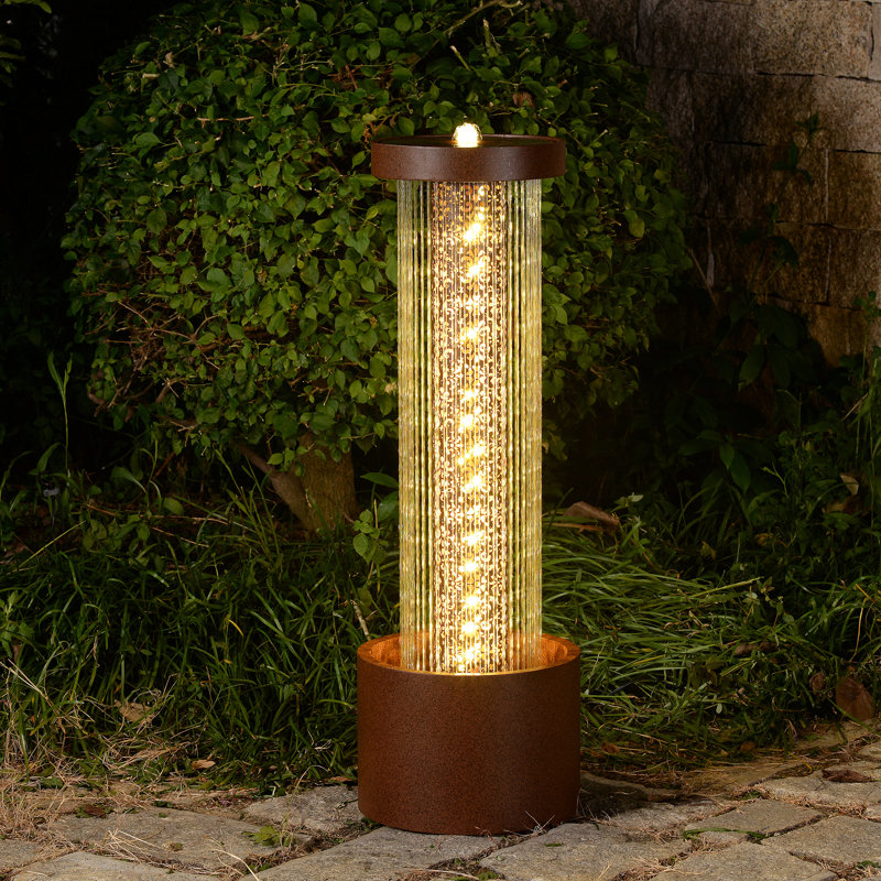 Outdoor Metal Column Fountain