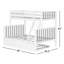 Brubaker Single Over Double Solid Wood Bunk Bed with Trundle Bed-566311806