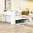 Full Wooden Daybed with Built-in Storage and Charging Station-443781431