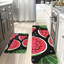 Tapis de cuisine noir en pastèque, paquet de 2, pour la cuisine et la salle à manger