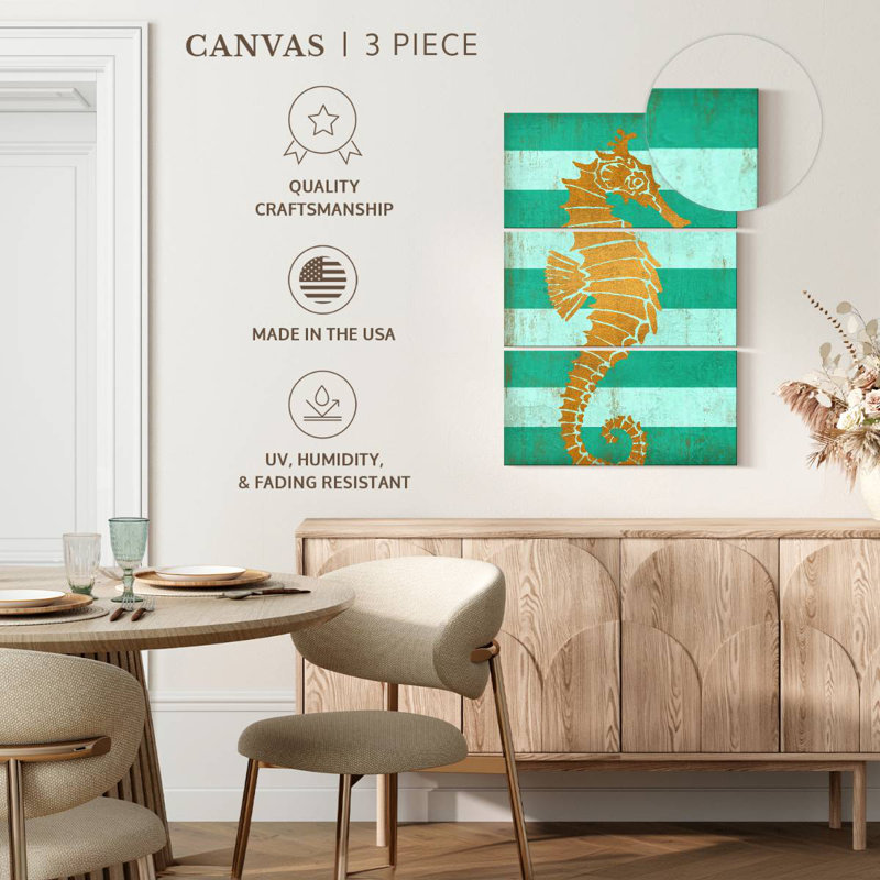 Hippocampe Brampt Gold Coast, H 57 po x l 36 po
