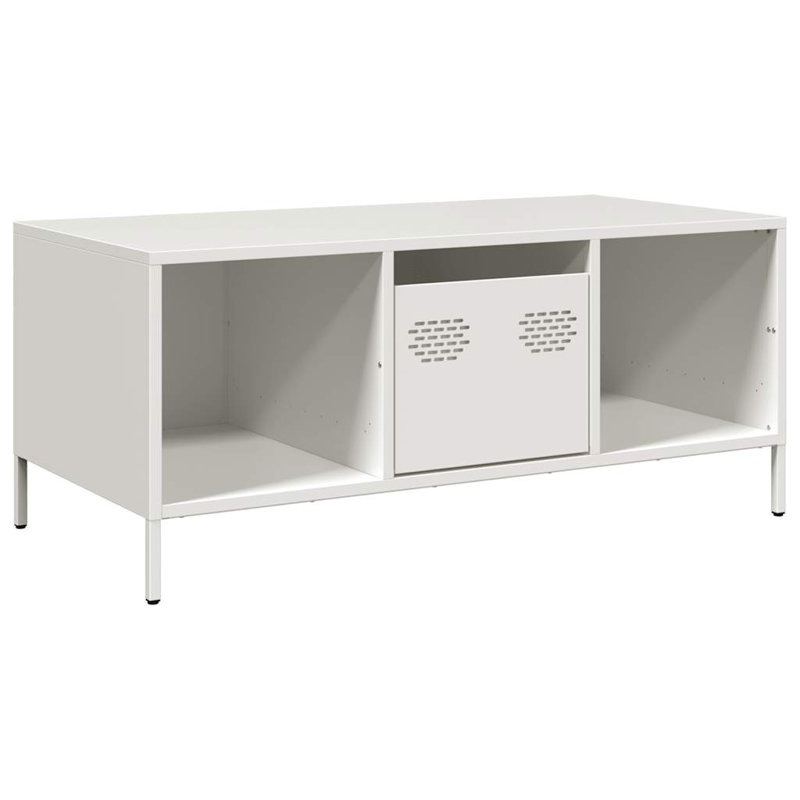 Alizai Coffee Table with Storage, White
