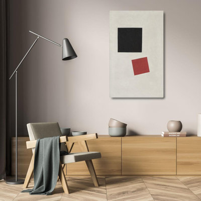 "Black Square and Red Square" by  Kazimir Malevich - Gallery Wrap Canvas Wall Art