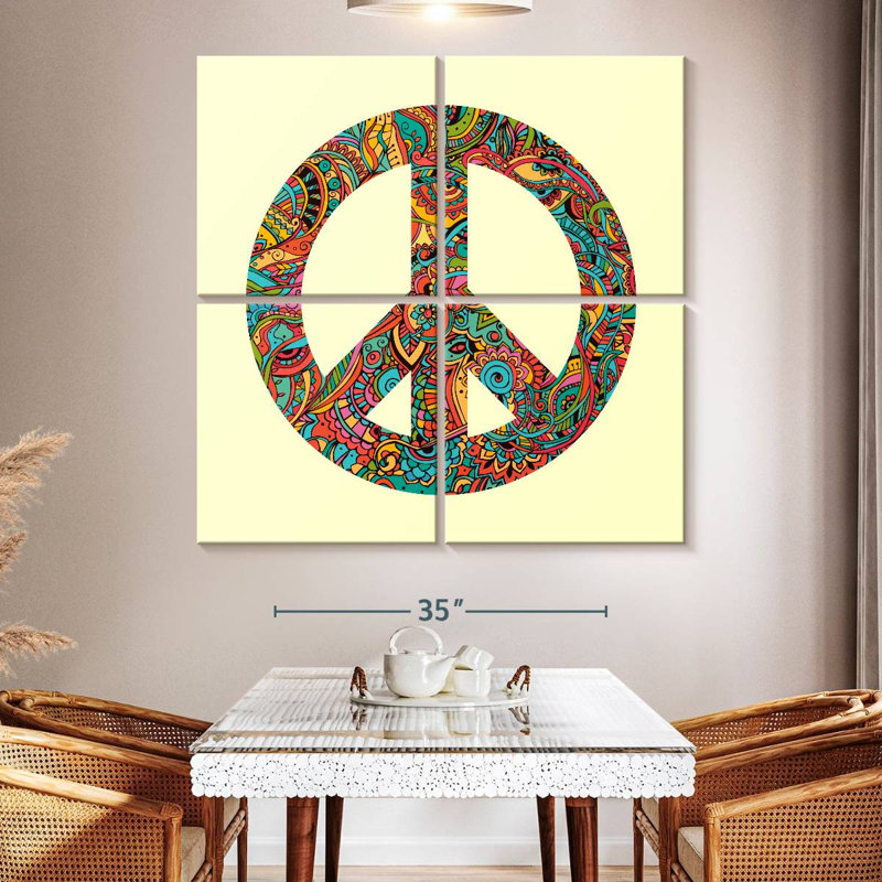 Kirara Abstract Peace, 50'' H x 50'' W