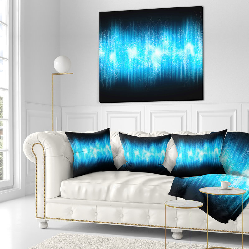 Abstract Ice Flame Abstract Lumbar Pillow