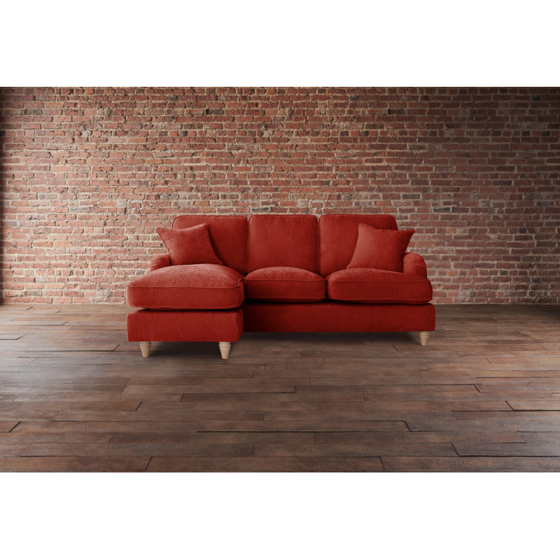 Galilee Chaise Sofa, Apricot, Left hand Facing