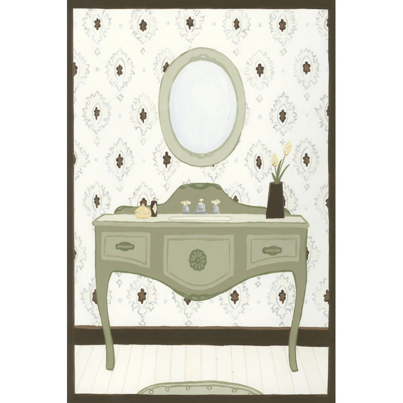 Parisian Bath II, H 12 po x l 8 po x P 1,25 po