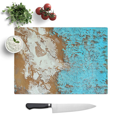 Tempered Glass Power of Love Chopping Board