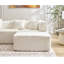 4 L 140 po avec méridienne, sans assemblage, tissu haut, canapé moderne, 4 sièges blancs, - Home-1643623069