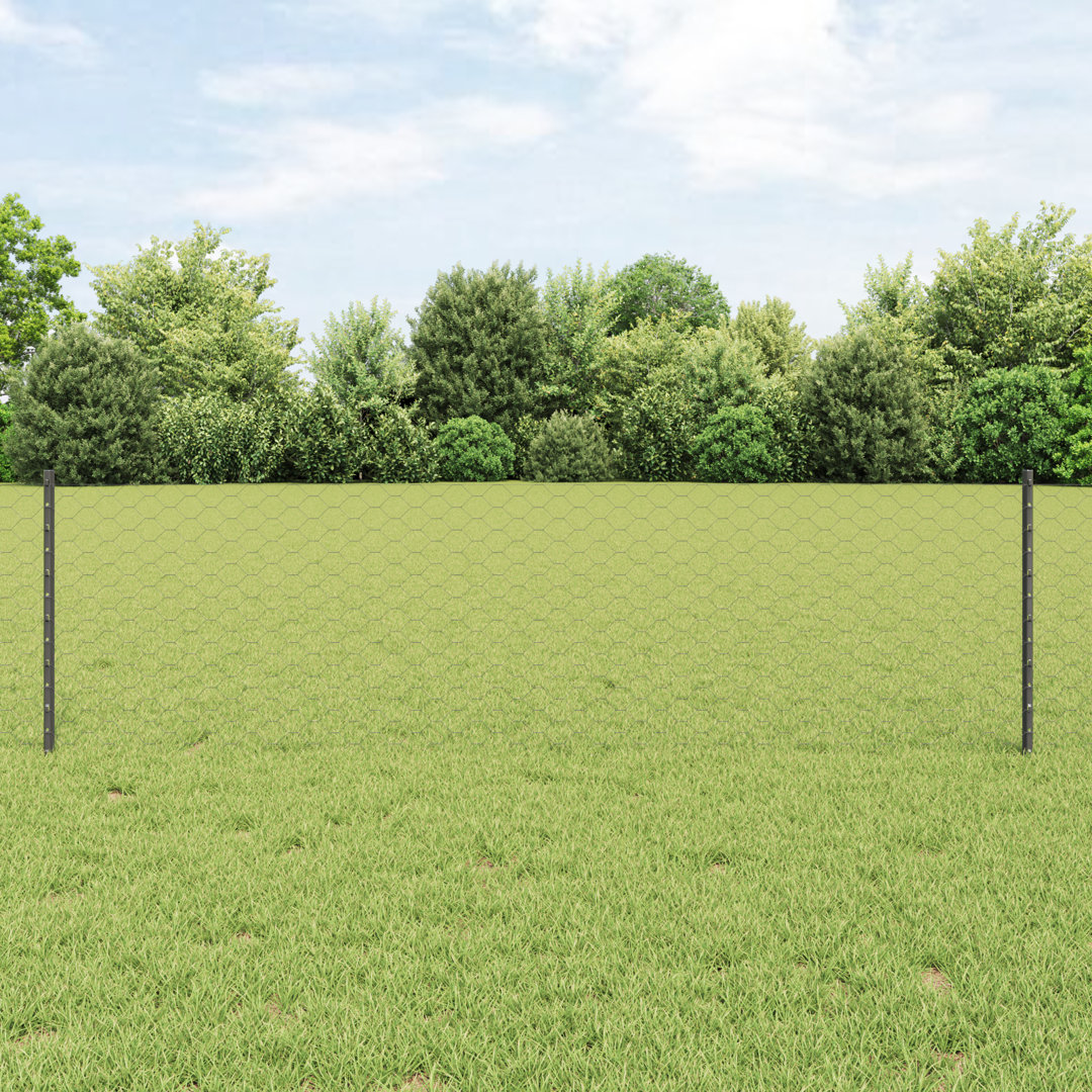 Fence Posts 11 Pcs U-Channel Galvanised Steel