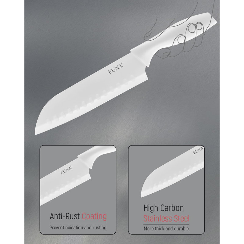 19 Pcs Kitchen Knife Set, Stainless Steel, Rust Resistant