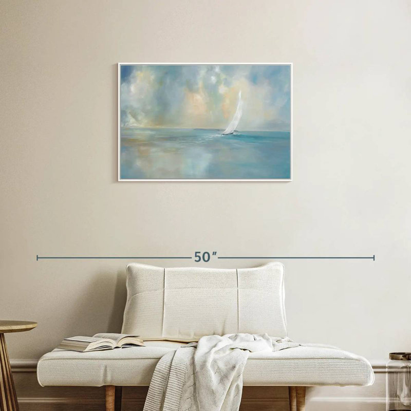 Cap sur la tête, Cadre flottant blanc, 31 po x 21 po