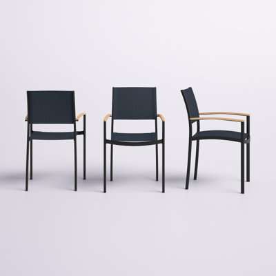 Alyisa All-Weather  Aluminum Outdoor Dining Armchair 