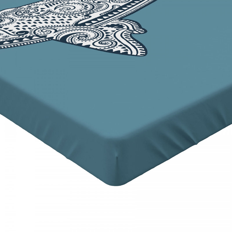 Microfiber Paisley Fitted Sheet, Full Fitted Sheet