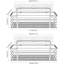Adhesive Stainless Steel Shower Caddy