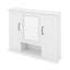 Armoire de rangement murale avec miroir et 3 portes-1350326272