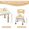 Gallery Detail: Babevy Kids Table And 6 Chairs Set Height Adjustable Toddler