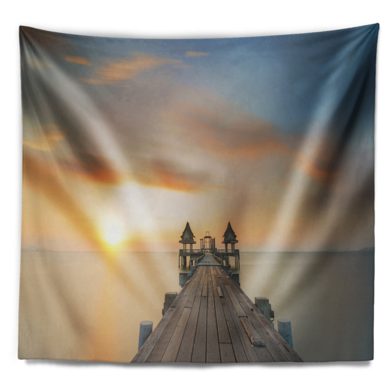 Photographie infinity bridge tapisserie Seascape, H 32 po x l 39 po