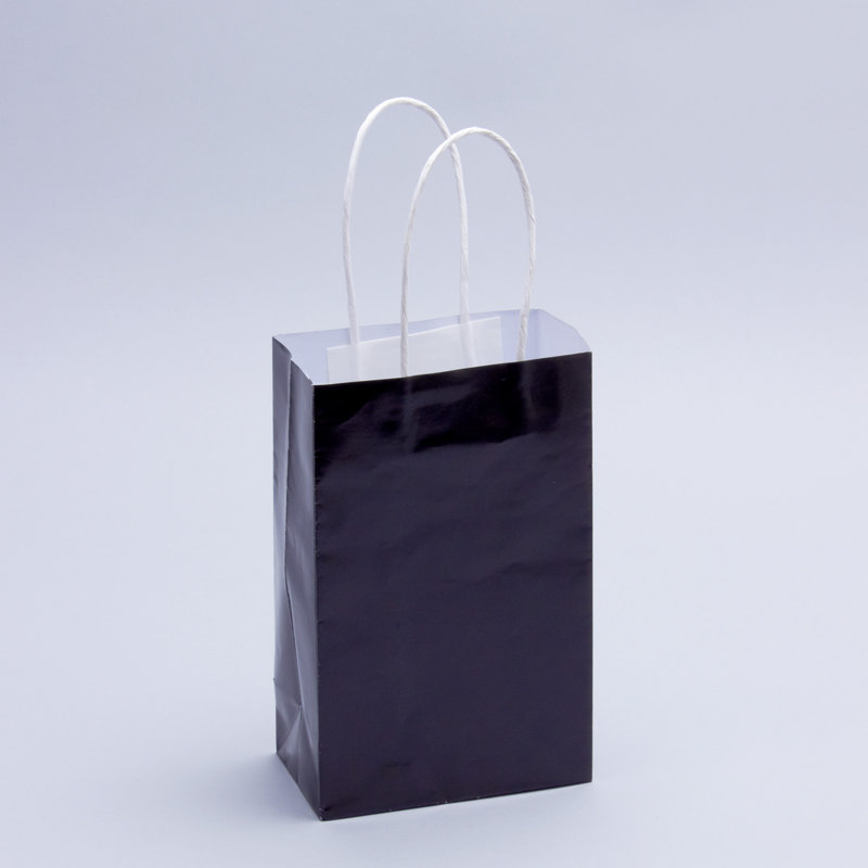 Sac jetable en papier, Noir