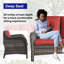 Schutt 50" Wide Outdoor Wicker Loveseat With Cushions-452665736-452665739