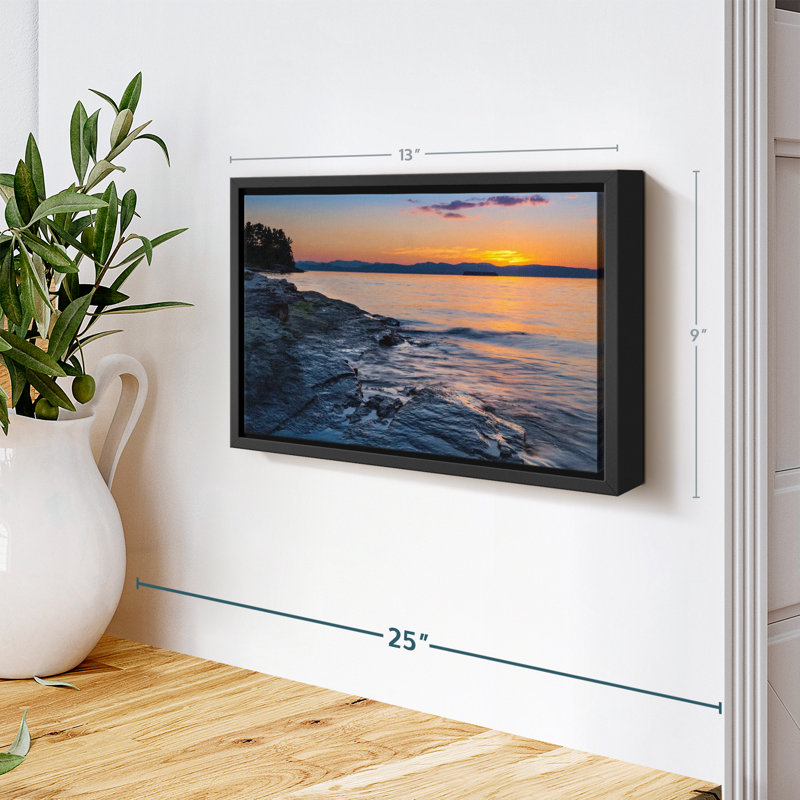 Impression sur toile Jeffers Serene Lake Champlain, H 9 po x l 13 po