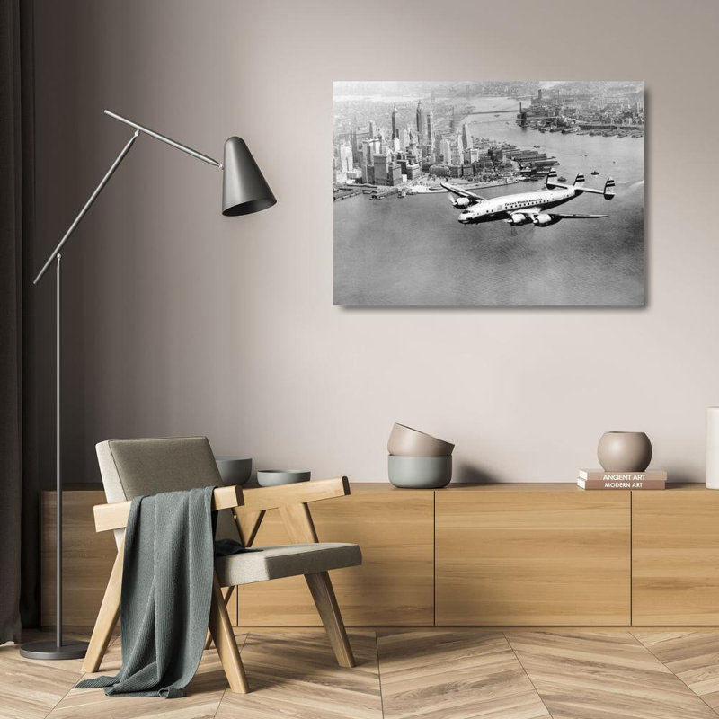 Lockheed Constellation, New York, 1950, H 17 po x l 24 po