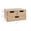 Martha Stewart Weston Set of 3 Wooden Storage Boxes with Pullout Drawers-90847976