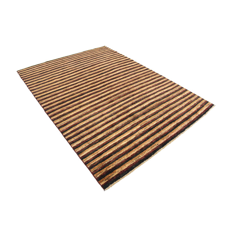 Tapis intérieur de la laine 4 pi 9 po x 6 pi 9 po main one-of-kind noué la Nash