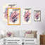 «Pink and Purple Rose Design», reproduction sur toile-1982574886-1982574885