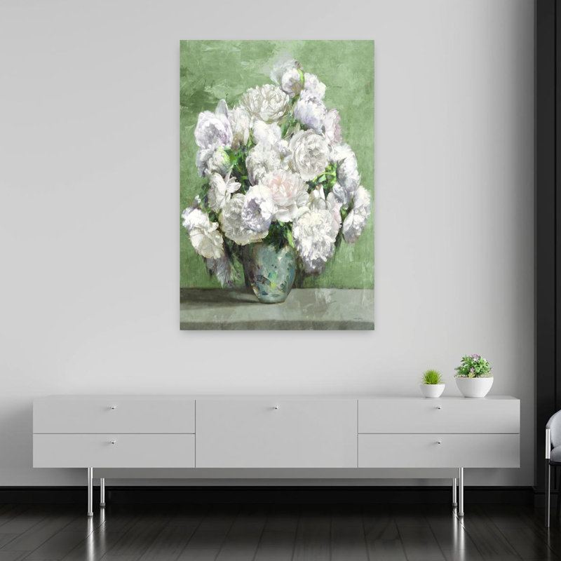 Art contemporain fleur contemporaine, H 60 po x l 40 po