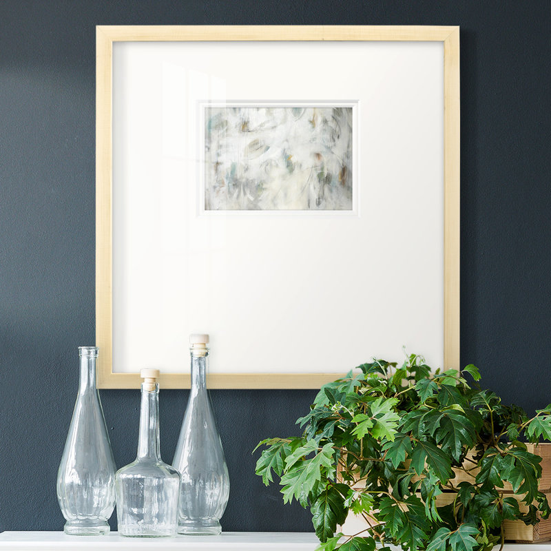 Joie De Vivre - Imprimé, Cadre blanc, H 17 po x l 17 po x P 1,125 po