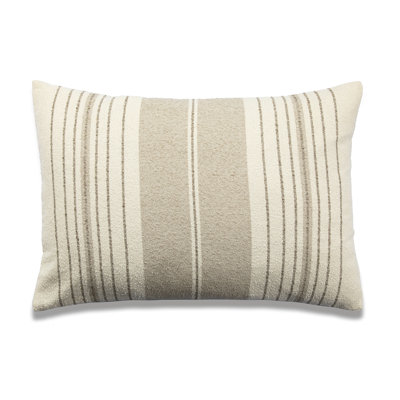 French Stripe Cotton Blend Lumbar Rectangular Pillow Cover