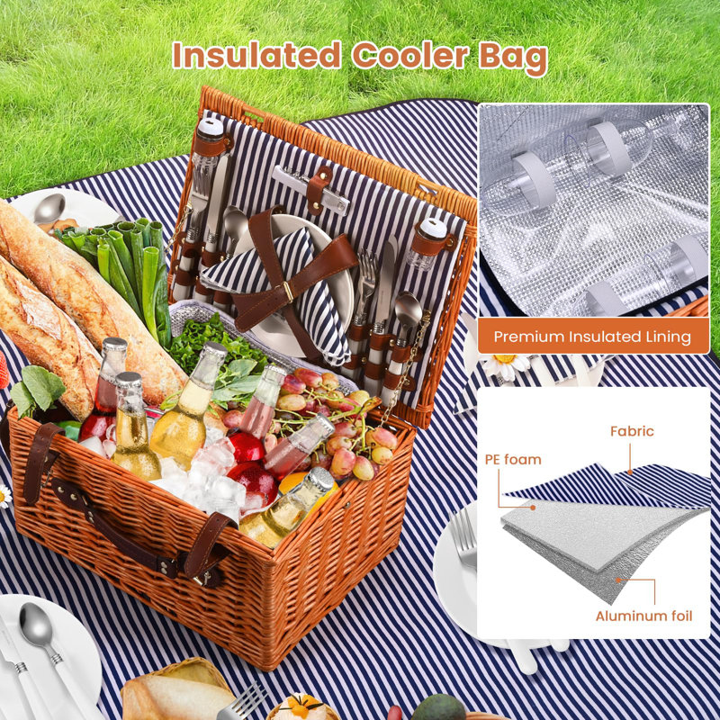 Wicker Picnic Basket