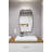 Wood Flat Wall Mirror