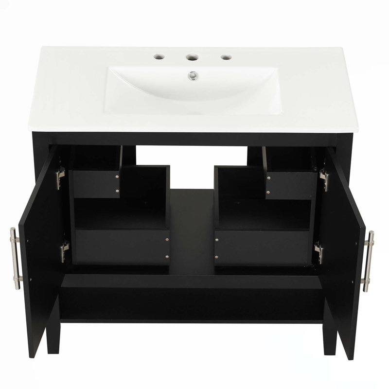Meuble-lavabo multifonctionnel 36 po avec lavabo 36 po