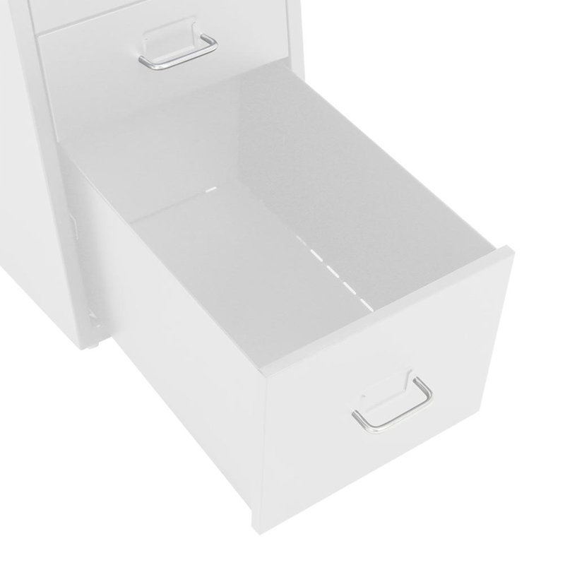 Eulus 28cm Wide 5 -Drawer File Cabinet, White