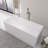 66.9 Inch Freestanding Solid Surface Soaking Bathtub For Bathroom