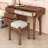 Bohemian Makeup Vanity Set with Storage Drawers, USB Ports, Charging Plug and Stool-1824729621