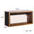 Black Wall Spice Rack Cabinet With Door For Kitchen And Dining - Space Optimized 15Mm Particle Board