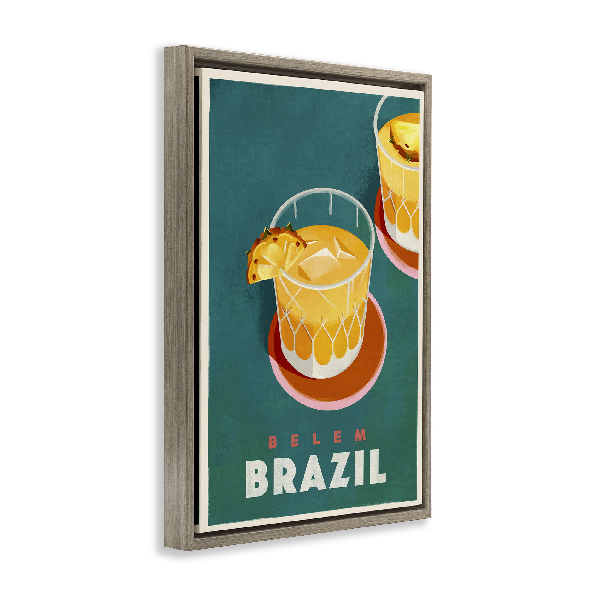 Trinx Belem Brazil Cocktail Framed Floater Canvas by The Whiskey Ginger ... Trinx Belem Brazil Cocktail Framed Floater Canvas by The Whiskey Ginger ...
