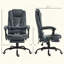 Fauteuil de massage vibrant à 7 points, fauteuil d'ordinateur à haut dossier avec support lombaire, repose-pieds, dossier inclinable, hauteur réglable-19283424