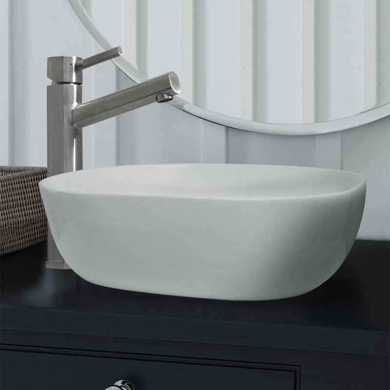Whitehaus Collection Stainless Steel Single Lever Elevated Bathroom Faucet, Gunmetal