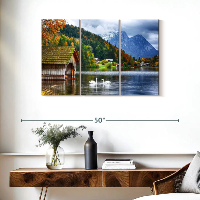 Alvord Grundlsee Swans, H 24 po x l 38 po