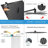 High Pressure 8'' Rainfall Dual Shower Head With 5 Ft Hose-No Extension Arm
