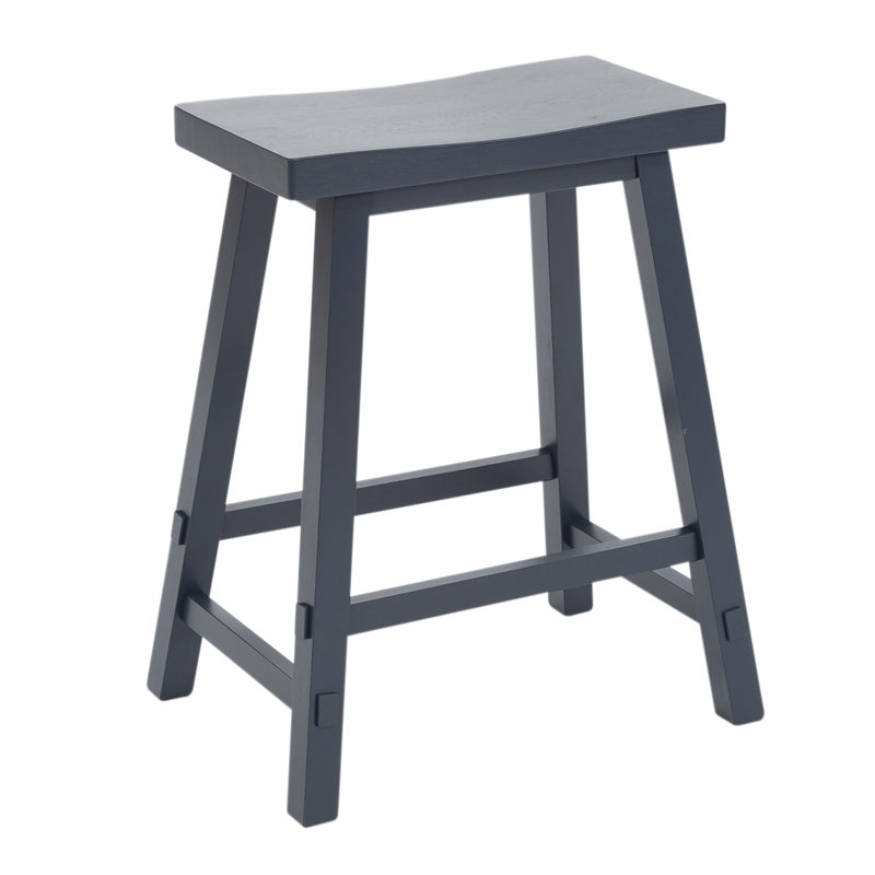 Knaack 24" Barstool w/ Chair Glides, Navy, Counter Stool (24" Seat Height)